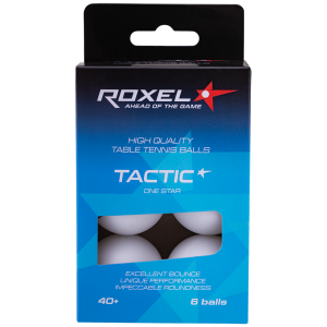 Купить Мяч для настольного тенниса Roxel 1* Tactic, белый, 6 шт в Смоленске 