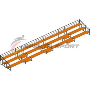 Купить Трибуна для зрителей 3 ряда на 66 мест с перилами в Смоленске 